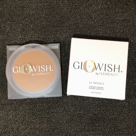 Huda Beauty GloWish Luminous Pressed Powder 06 Medium Tan - Picture 1 of 9
